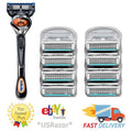 Gillette Fusion FlexBall Razor Handle + 8 Blade Refills - Compatible & New
