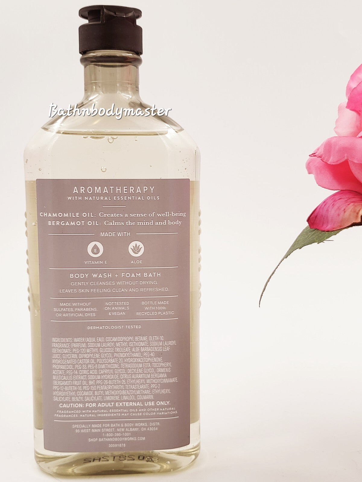Aromatherapy Body Wash Foam Bath Shower Gel 10 oz - Natural Essential Oils