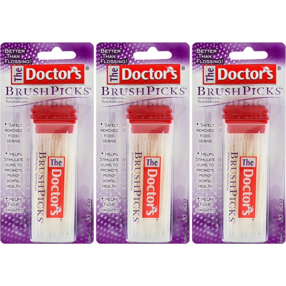 Interdental Toothpicks 360 Count - Dental Floss Picks for Gum & Plaque Removal