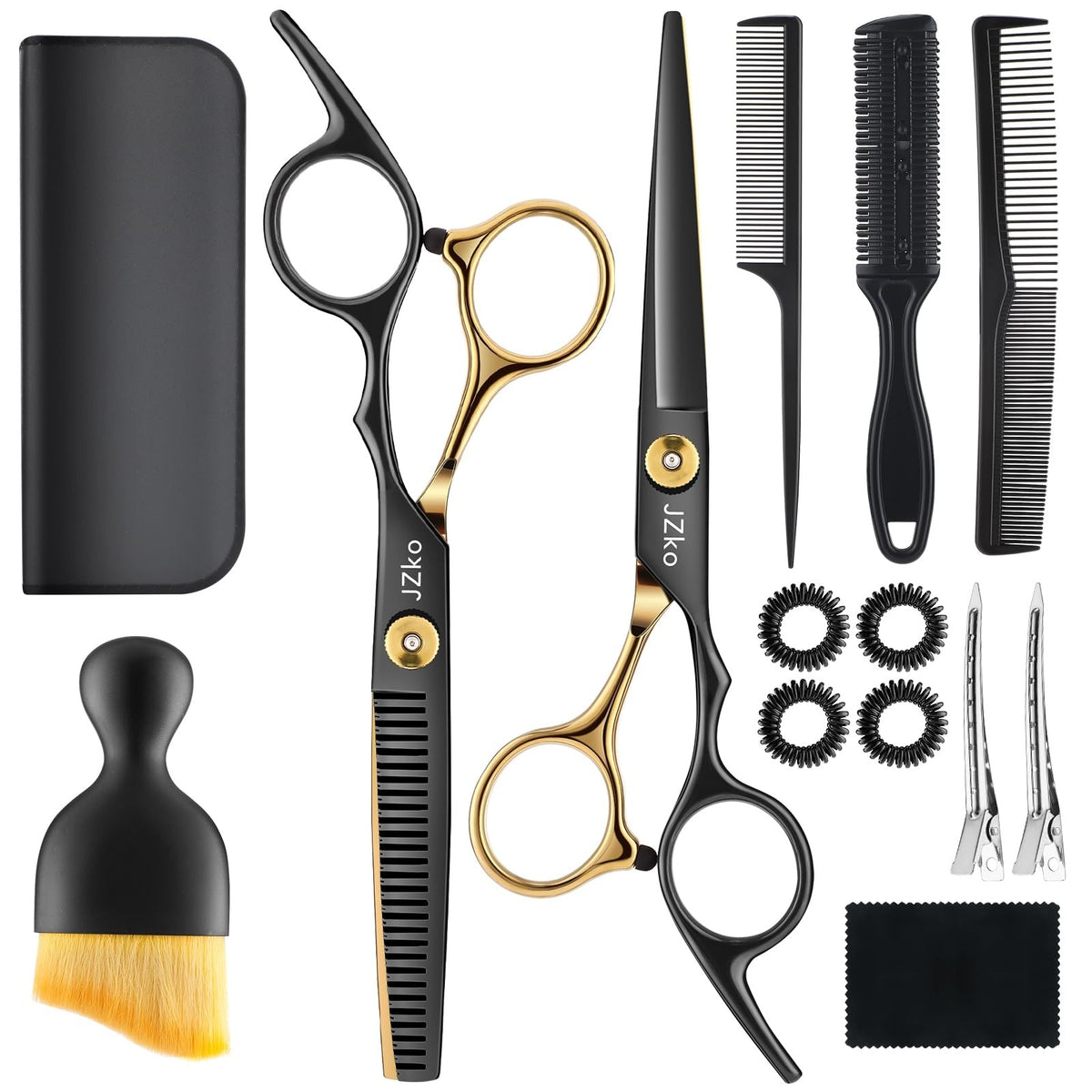 Professional Hair Cutting Scissors Shears Kit for Barber Salon & Personal Use
