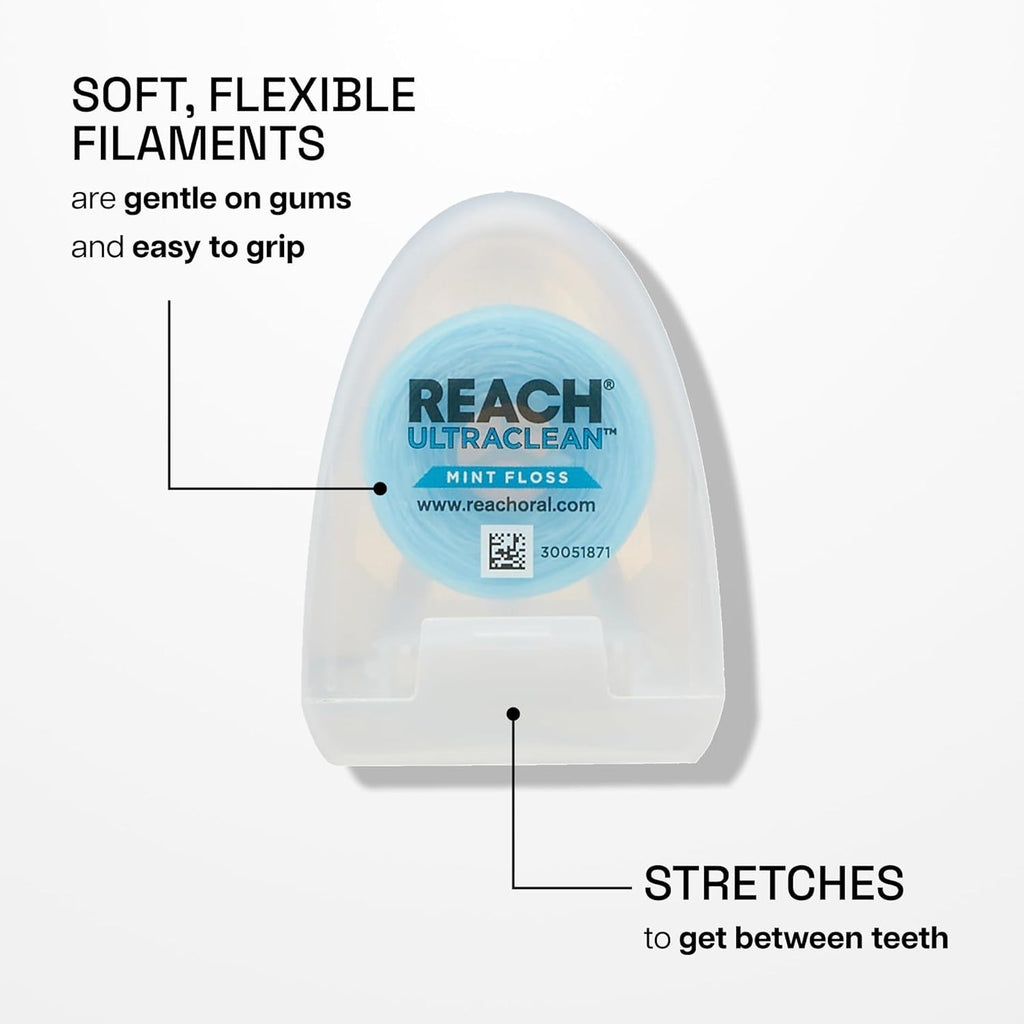 Waxed Dental Floss Mint Shred-Resistant 6 Pack 30 Yards - Oral Care