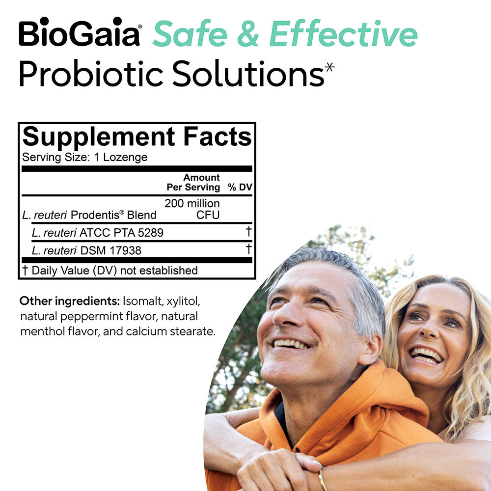 Probiotic Oral Lozenge for Gums and Teeth - Mint Flavored, 30 Count