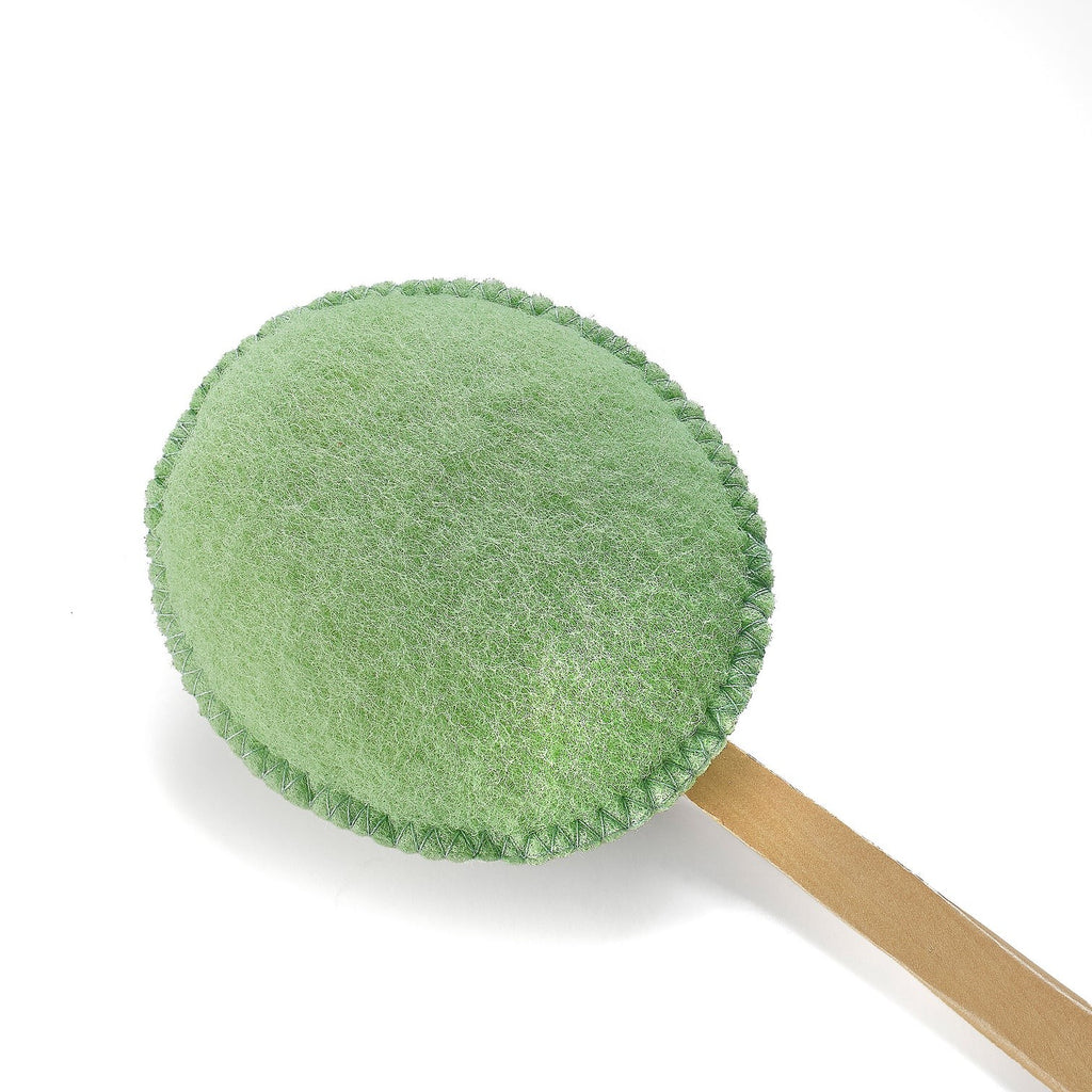Back Scrubber with Wooden Handle - Gentle Exfoliating Body Brush