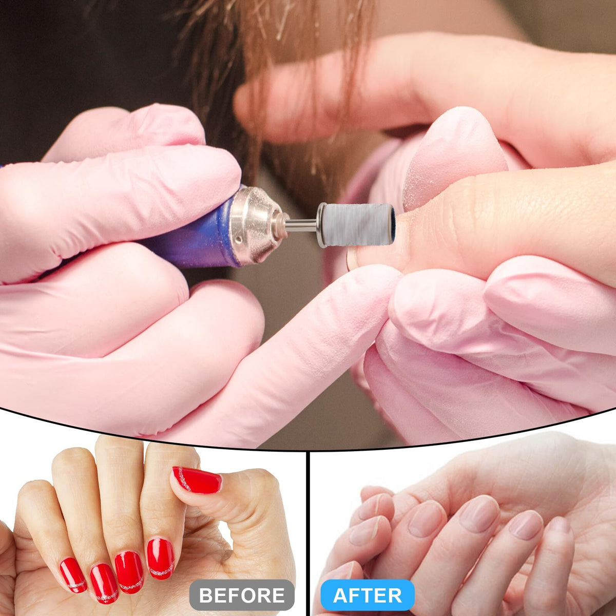 Nail Drill Sanding Bands Kit 100 Pcs for Manicure & Pedicure Professional