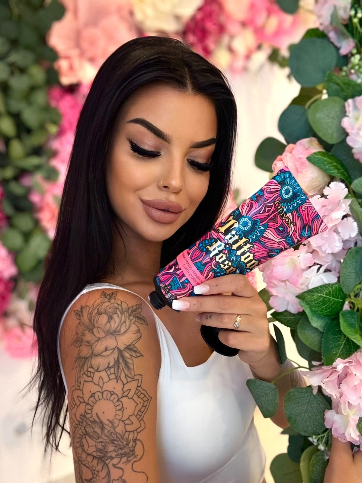 Onyx Tattoo Rose Tanning Lotion with Bronzer & Accelerator - 8.5 fl oz