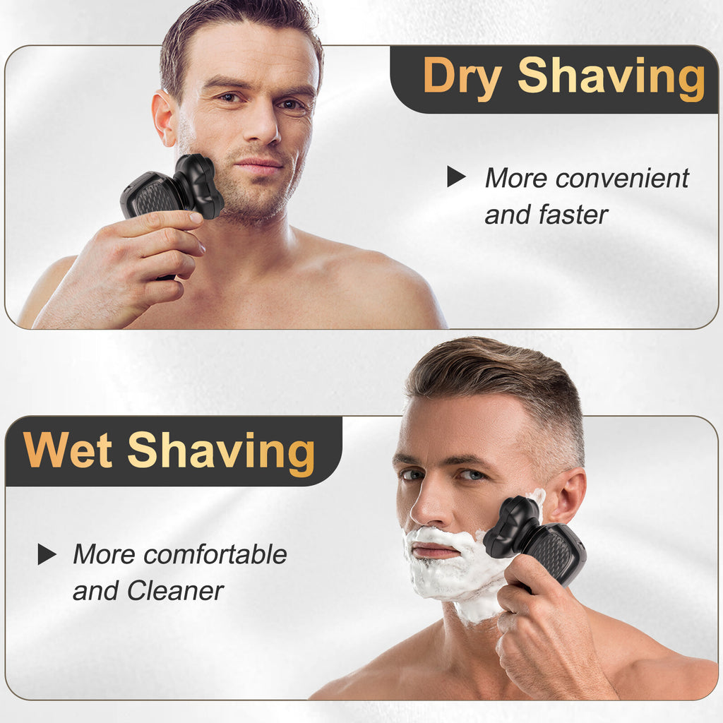 Universal 5D Stainless Steel Shaver Replacement Heads for MicroTouch Titanium