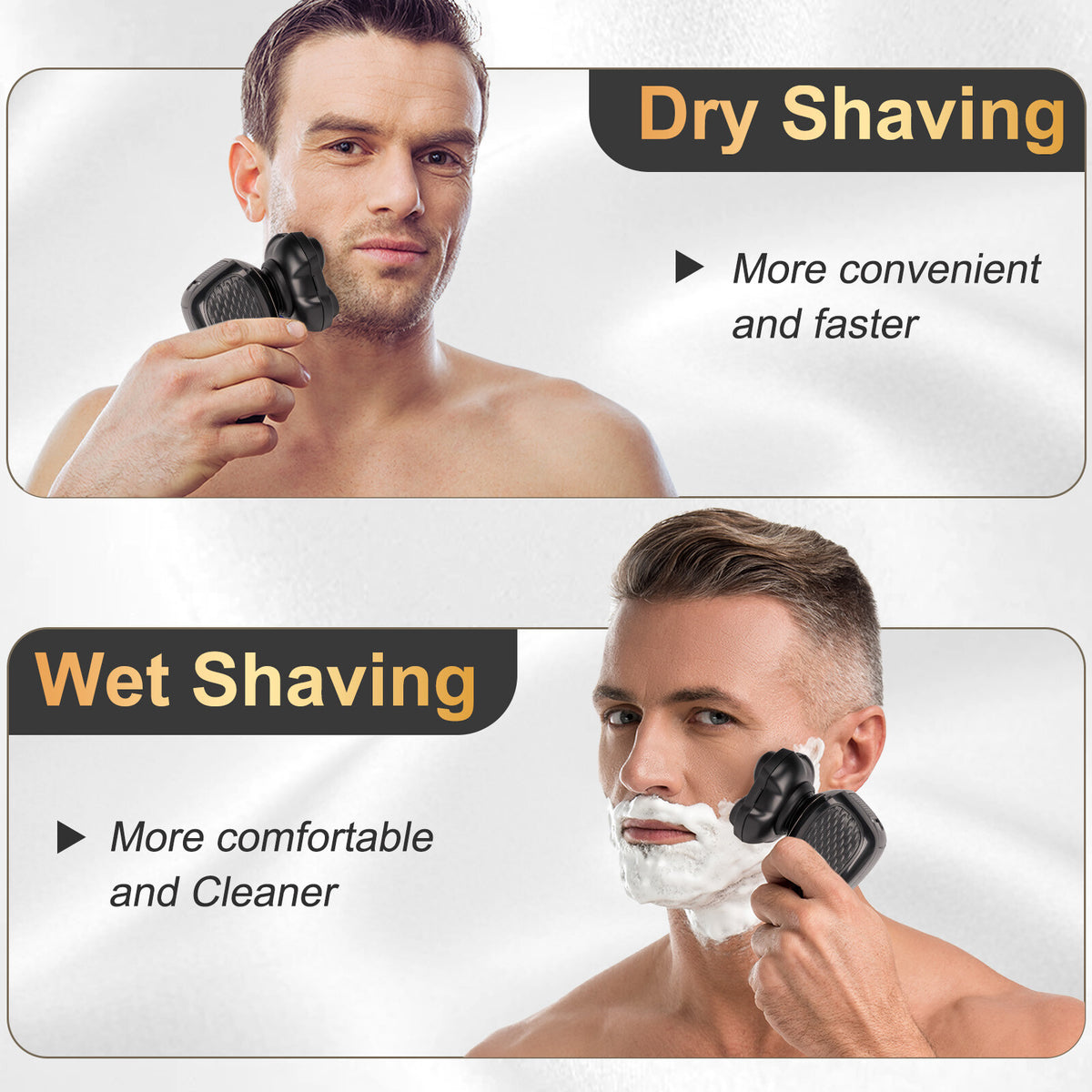 Universal 5D Stainless Steel Shaver Replacement Heads for MicroTouch Titanium