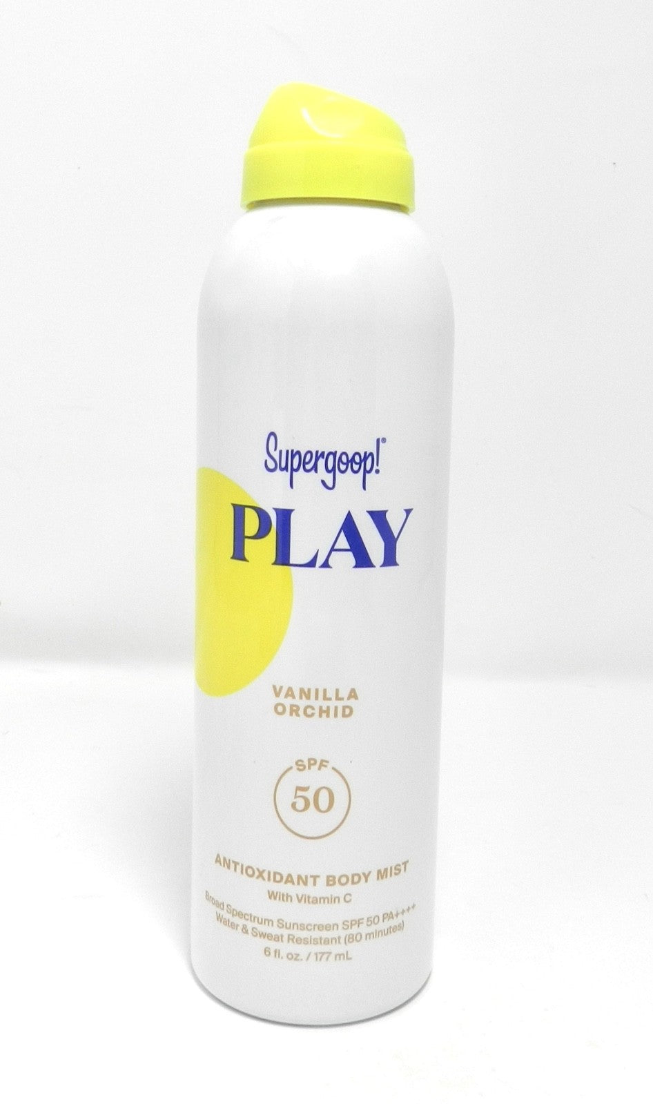 Supergoop! SPF 50 Antioxidant Body Mist Vanilla Orchid 6 oz Sunscreen