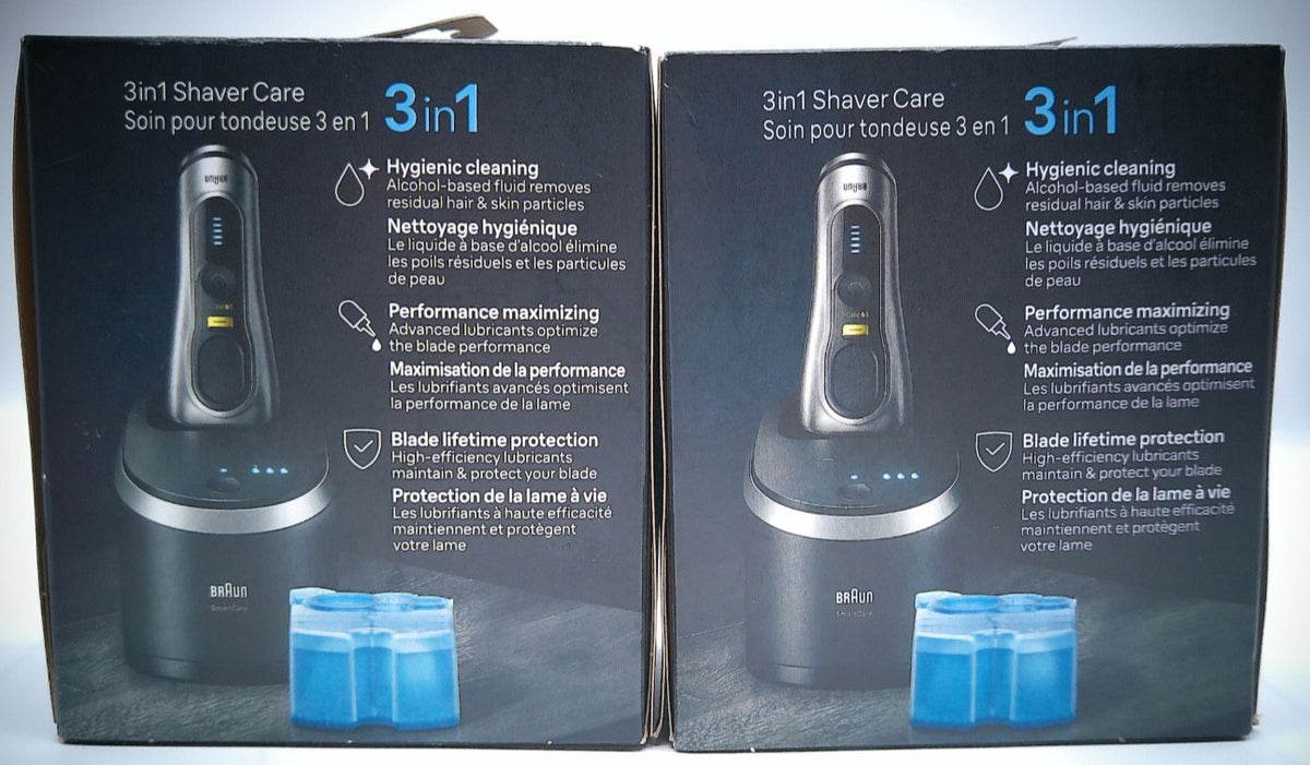 Braun 3-In-1 Shaver Care Set Lemon Fresh 2-Pack - No Expiry
