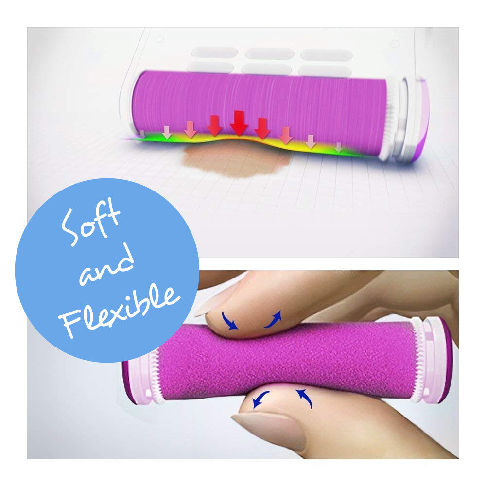 Electric Foot Callus Remover - Micro-Mineral Flex Roller, Professional Results
