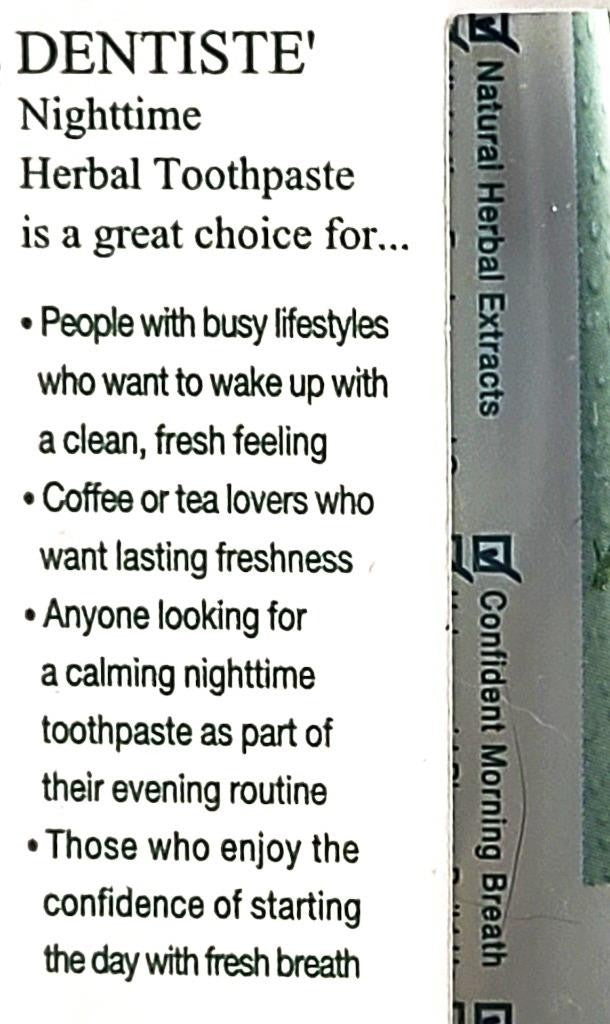Herbal Nighttime Toothpaste with Xylitol for Fresh Breath 3.5 Oz