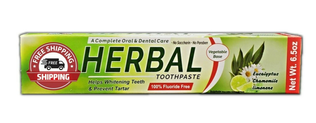 Herbal Toothpaste 6.5 OZ - Natural Enamel Strengthening & Whitening