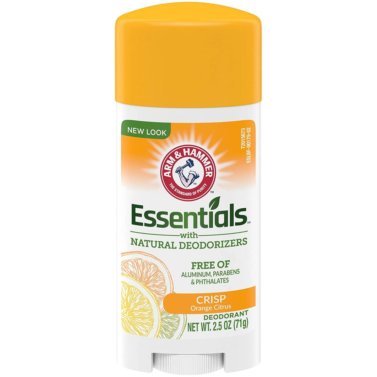 Natural Deodorant Pack - Arm & Hammer Essentials Fresh Citrus 2.5 oz x4