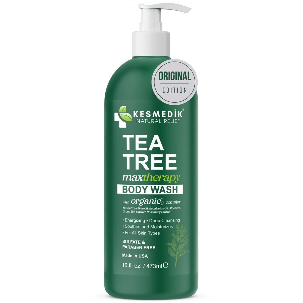 Tea Tree Body Wash for Itchy Skin Relief - Antifungal & Antibacterial 16 fl oz
