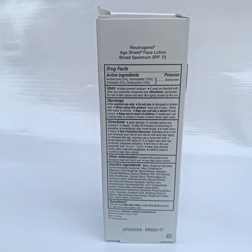 Neutrogena SPF 70 Broad Spectrum Face Sunscreen Lotion 3 Fl Oz