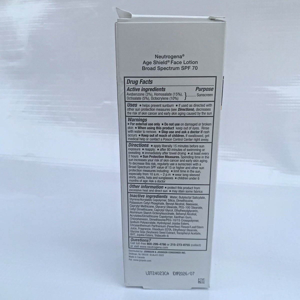 Neutrogena SPF 70 Broad Spectrum Face Sunscreen Lotion 3 Fl Oz