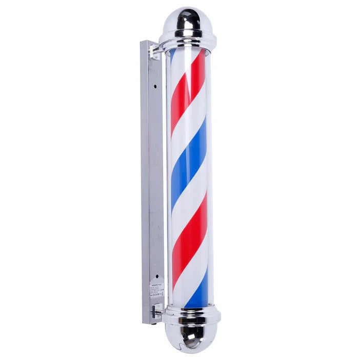 36-Inch Rotating LED Barber Shop Pole Light Outdoor Indoor Sign