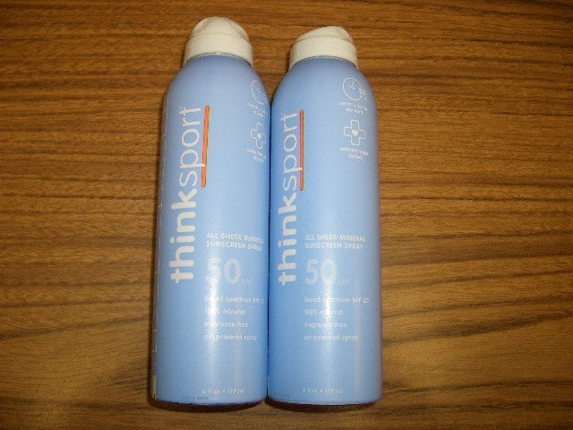 Mineral Sunscreen Spray SPF 50 - Reef Safe, Water-Resistant, 2 Pack 6 oz