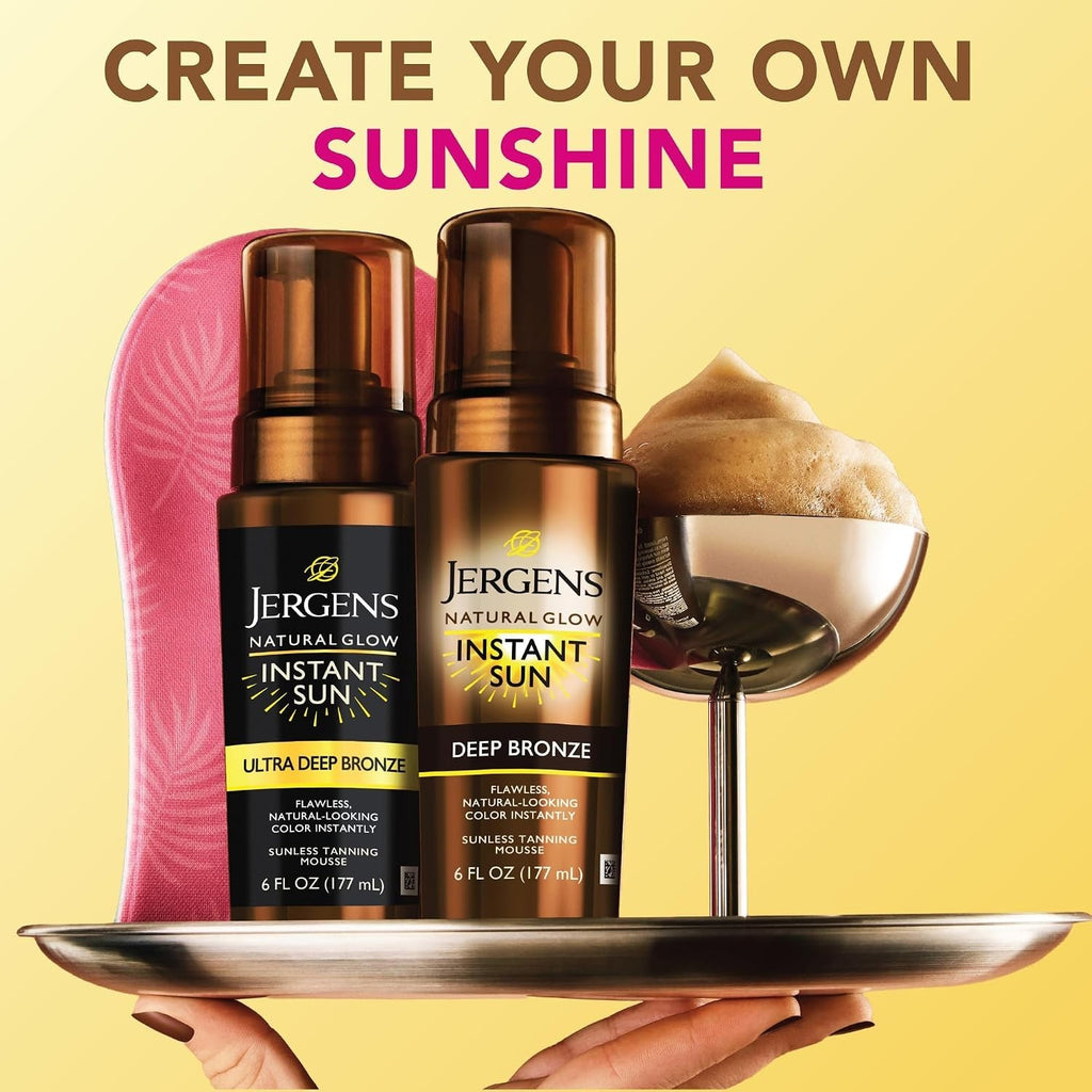 Fast Dry Sunless Tanning Mousse - 6 Oz Natural Bronze Glow, Tropical Scent