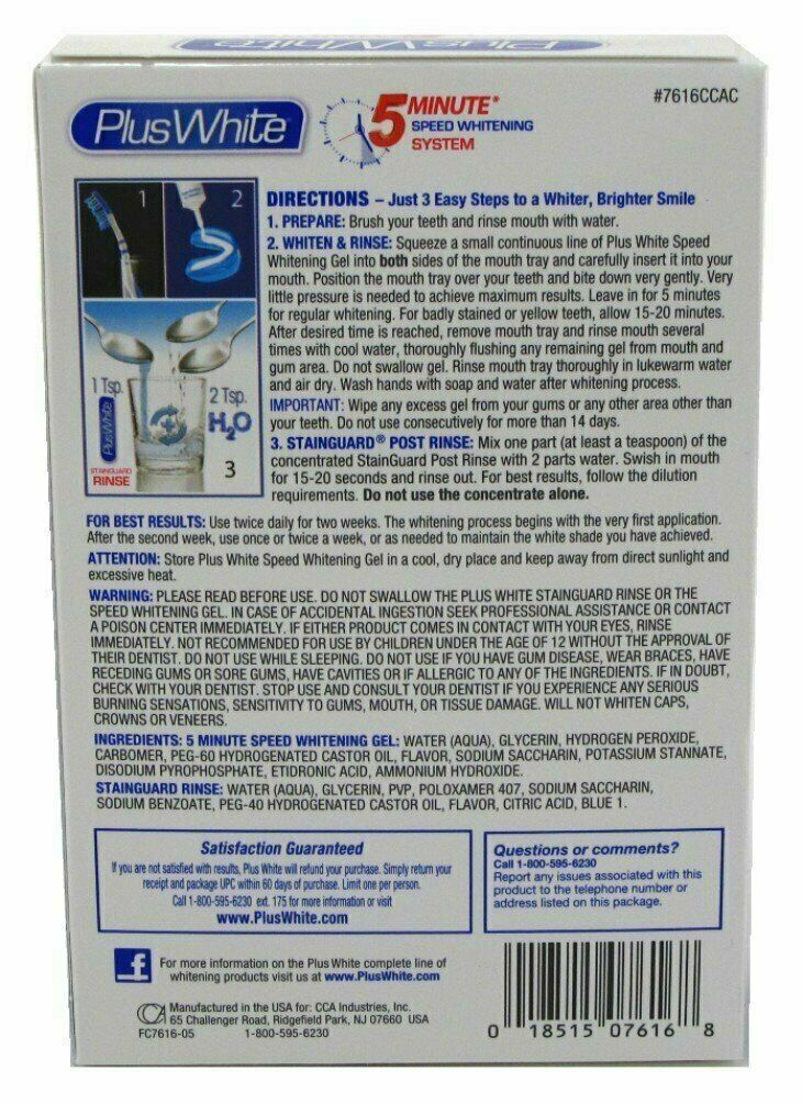 Whitening Kit with Speed Gel & Post Rinse - 3 Step System
