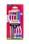 Extra Firm Bi-Level Toothbrushes - 6 Pack for Plaque Removal & Deep Cleaning
