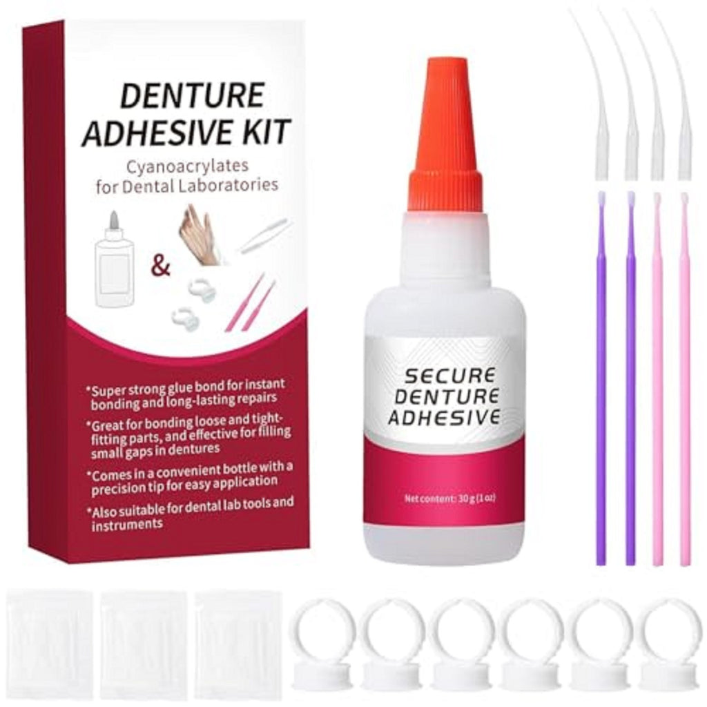 Dental Laboratory Glue 1oz - Repairs Cracks & Secures Loose Teeth