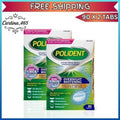 Polident Overnight Whitening Dental Appliance Cleanser Tablets 2 Pack - Antibacterial & Stain Remover