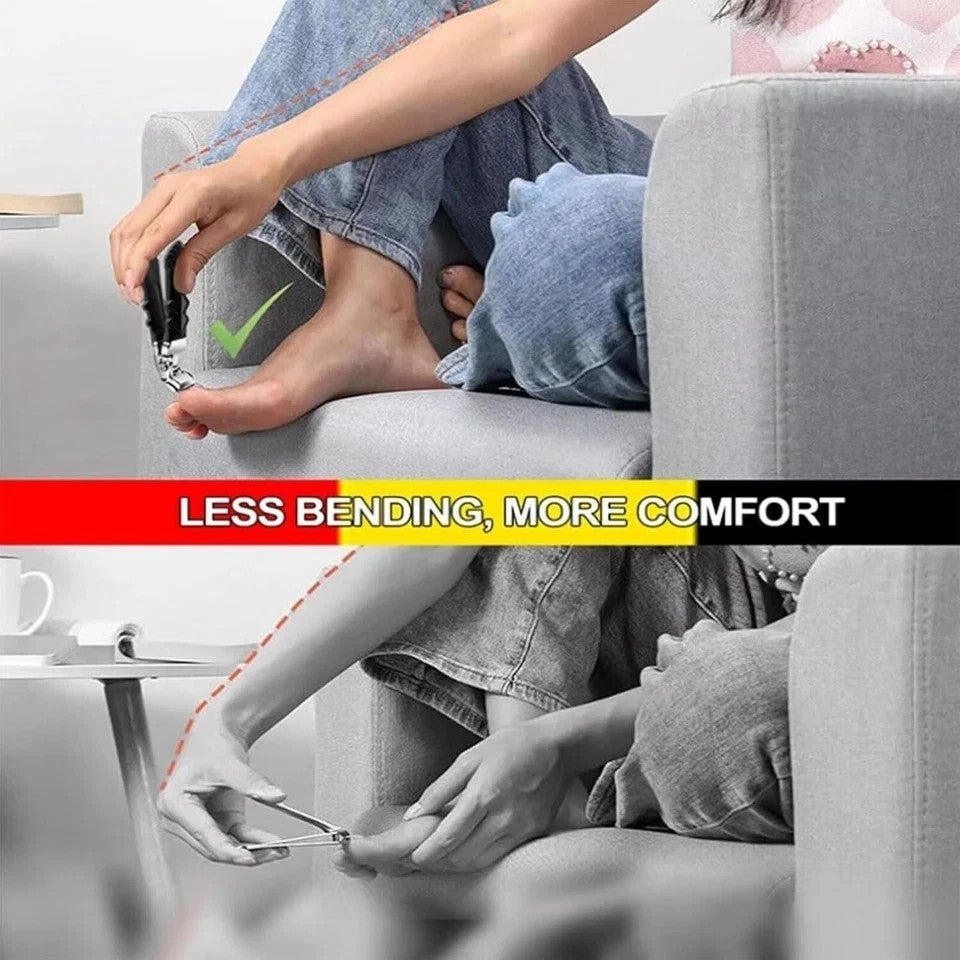 Heavy Duty Stainless Steel Toe Nail Clippers for Thick Nails - Professional & Ergonomic