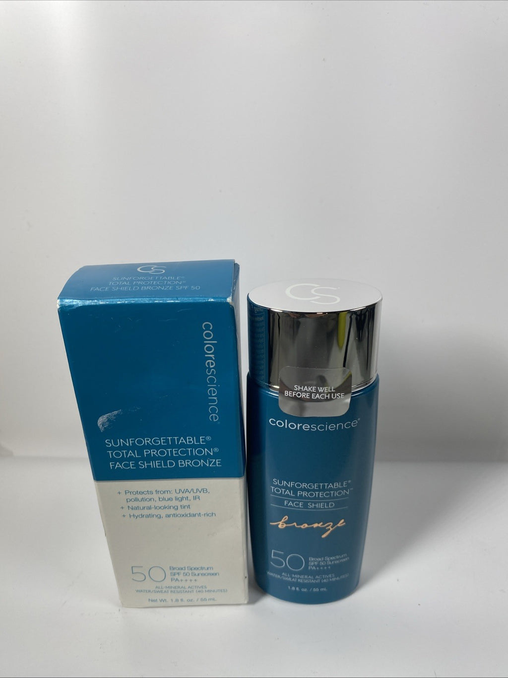 SPF 50 Face Shield Sun Protection with Bronze Tone - 1.8 Fl Oz