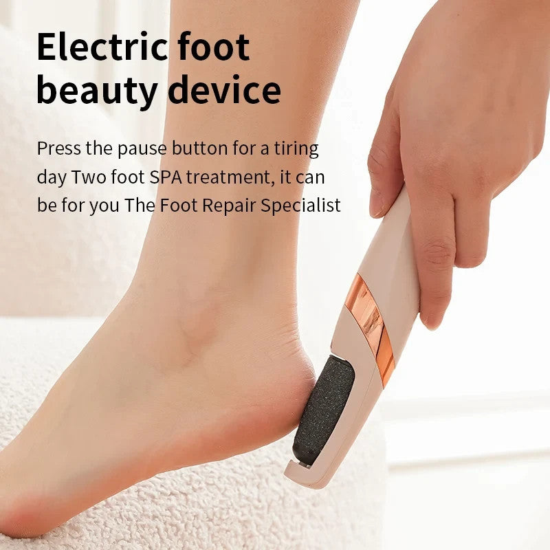 Electronic Foot File Callus Remover Rechargeable Pedicure Tool for Dry Heels