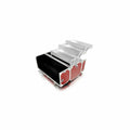 Red Crocodile Texture Train Case - Makeup & Travel Storage