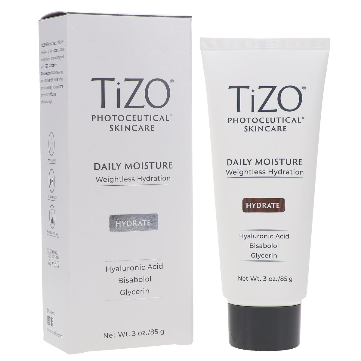 Daily Moisturizer for Face and Skin - Weightless Hydrating Cream - 3 oz