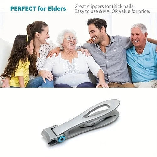 Wide Jaw Nail Clippers Stainless Steel for Thick Nails - Manicure & Pedicure Tool