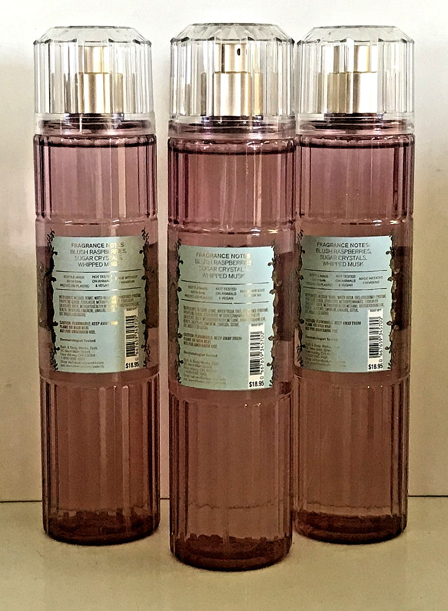 Sweetest Song Fragrance Mist Body Spray Set - 3 Pack, 8 oz Each