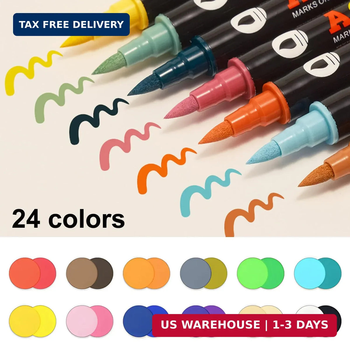 12PCS Dual-Ended Nail Art Pen Set - Quick-Drying Vibrant Colors for DIY & Salon Manicure