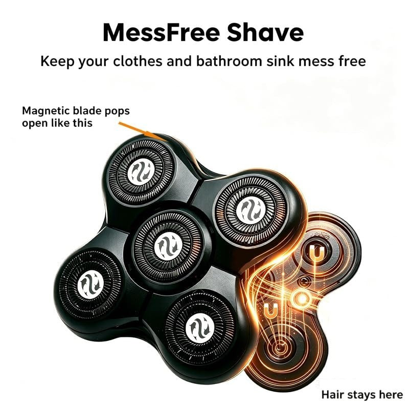 Replacement Shaver Head for Groomie BaldiePro 2.0 Electric Razor - 2 Pack