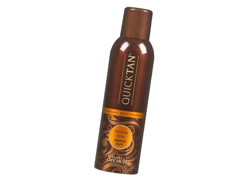 Instant Self Tanner Spray - Medium Dark, Fast-Drying, Bronzing Body Drench