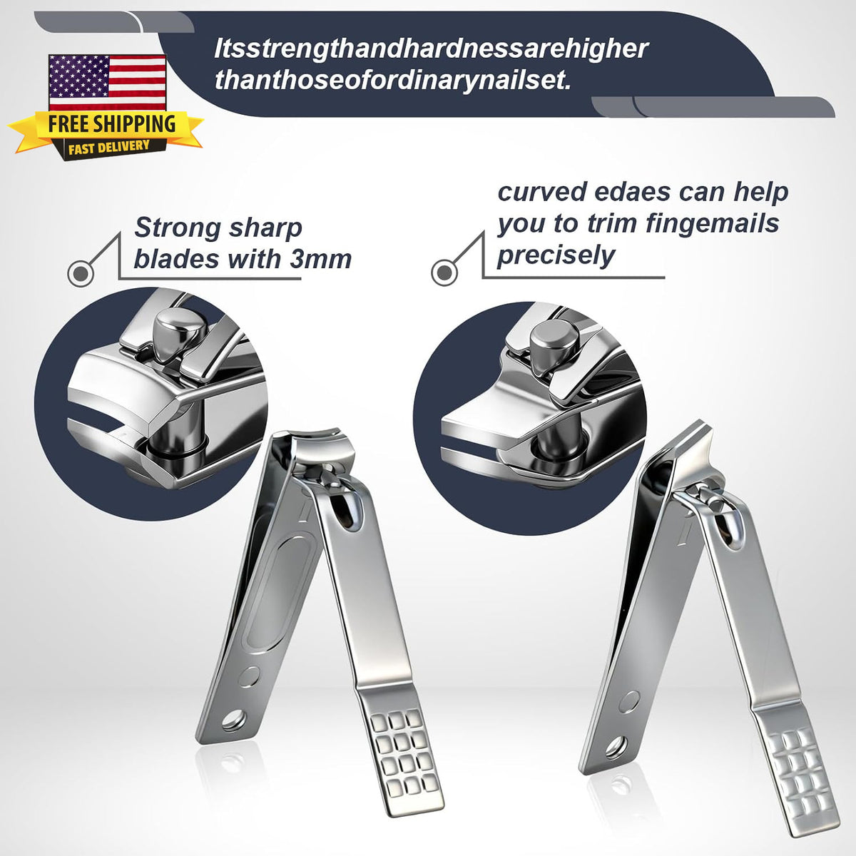 Premium Nail Clippers Set for Women & Men Travel Manicure Kit