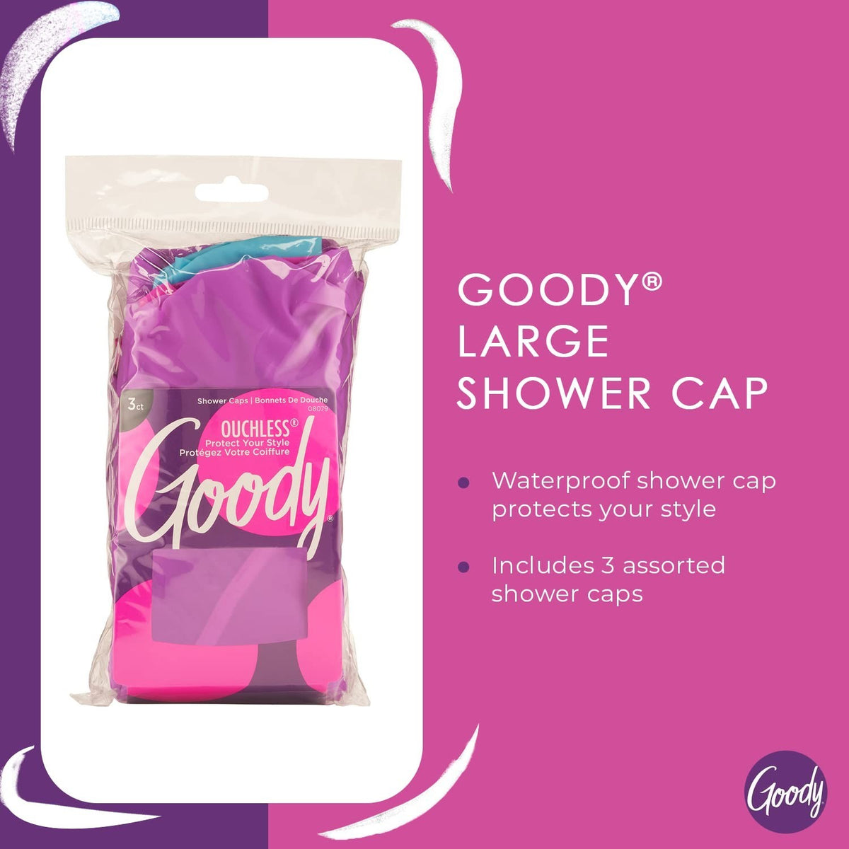 Waterproof Shower Caps Set - Durable Hair Protection for All Ages