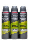Dove Men Care Sport Active Fresh Anti-Perspirant Deodorant Spray 150ml 3 Pack