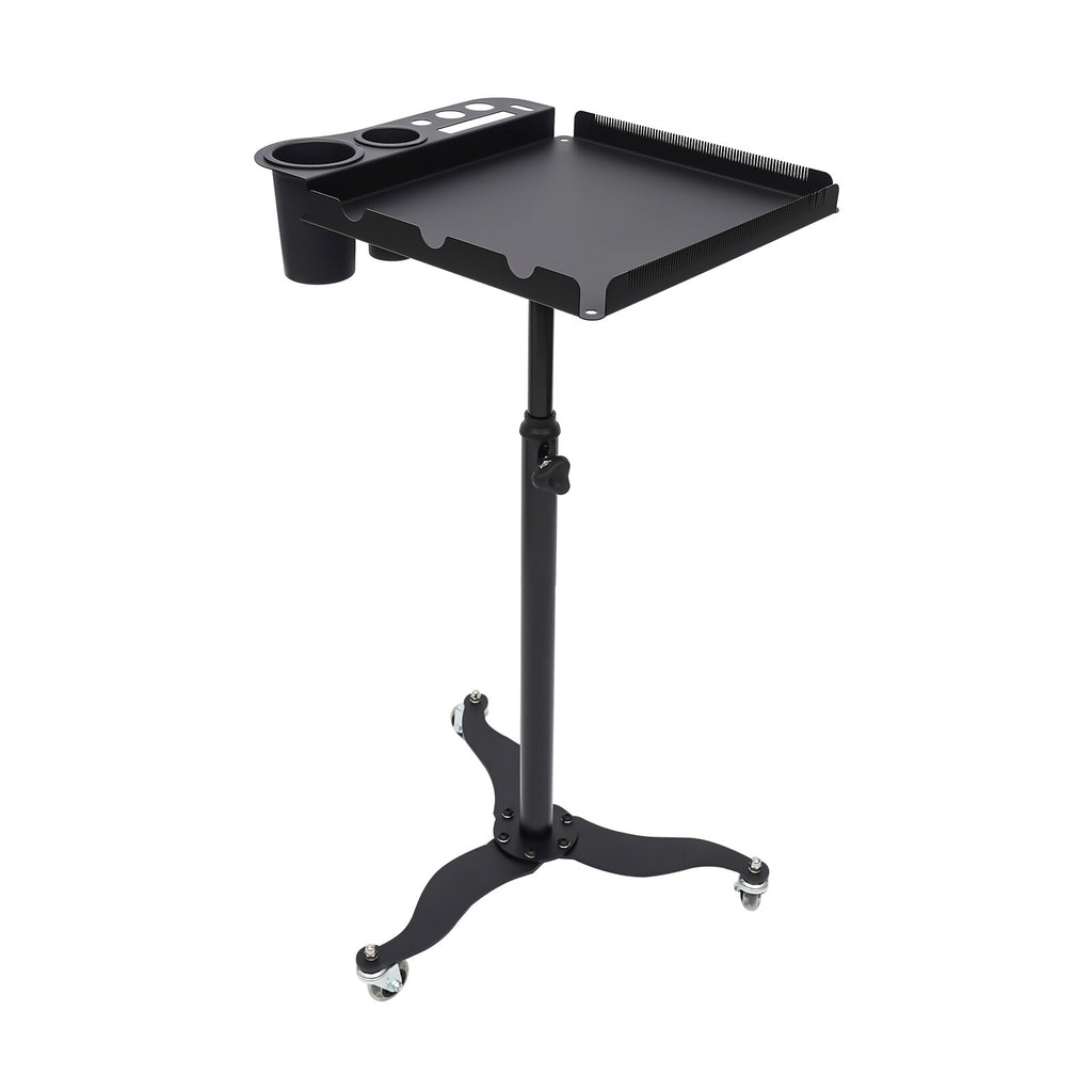 Adjustable Salon Trolley Cart with 2 Bowls for Hairdressing & Beauty
