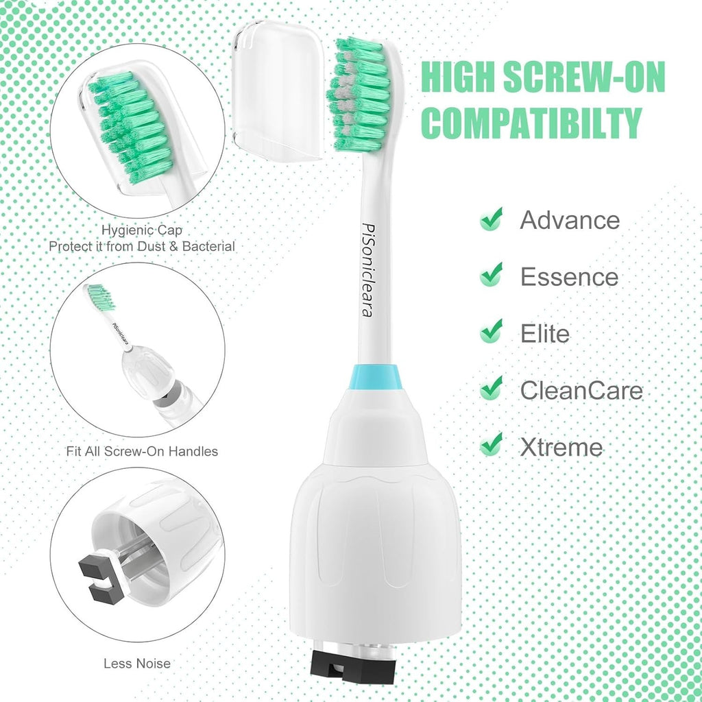 Replacement Toothbrush Heads 6 Pack Compatible with Sonicare E-Series | Deep Cleaning