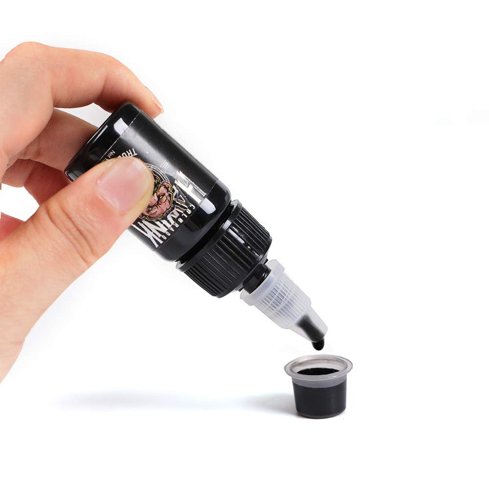 Tattoo Ink Set 7 Colors / 1/2 oz Each - High Purity Professional Pigment