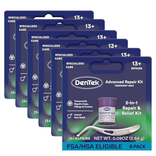 Dental Repair Kit with Temporary Fillings - Pack of 6