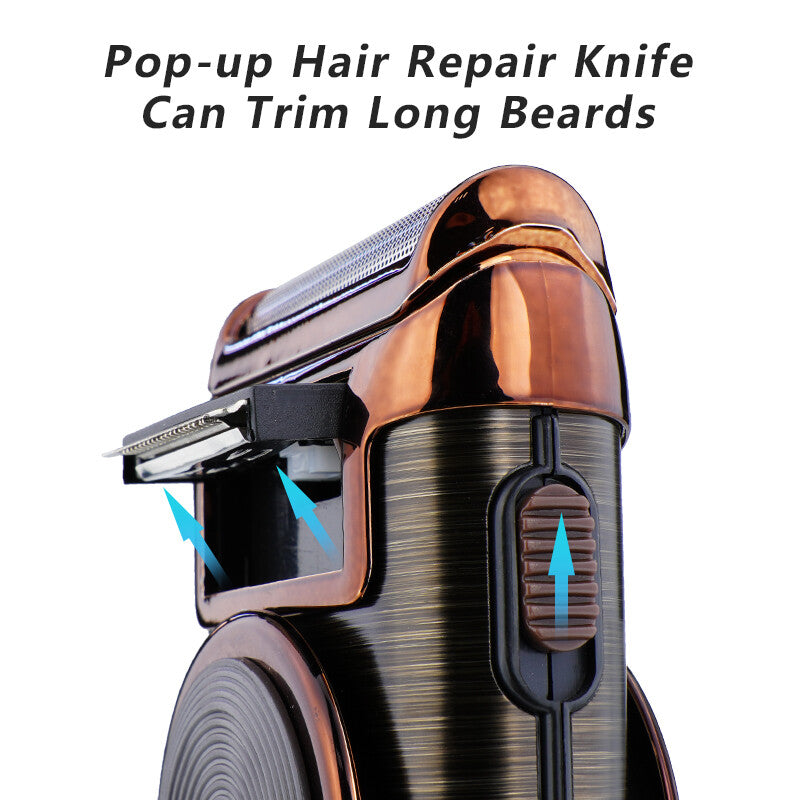 Men's Portable Electric Shaver & Beard Trimmer - USB Rechargeable