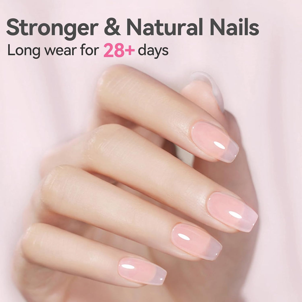8-in-1 Builder Gel for Nails Pink Extension & Strengthening Gel 15ML