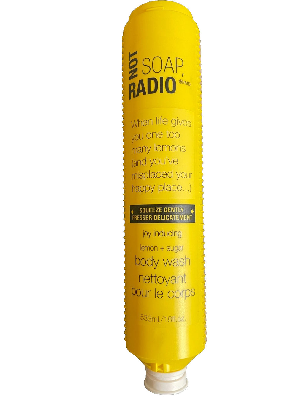Not Soap Radio Lemon Scented Body Wash 3-Pack - Refreshing Shower Gel
