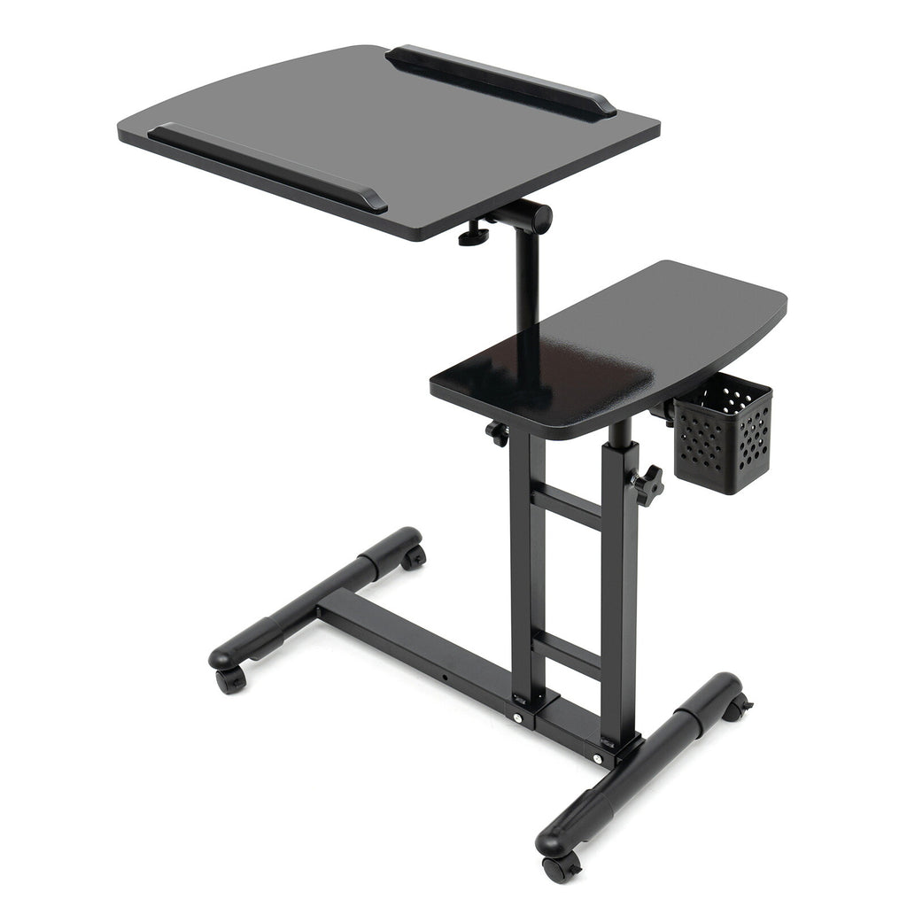 Mobile Tattoo Workstation Arm Rest Table - Adjustable Rolling Tray Stand