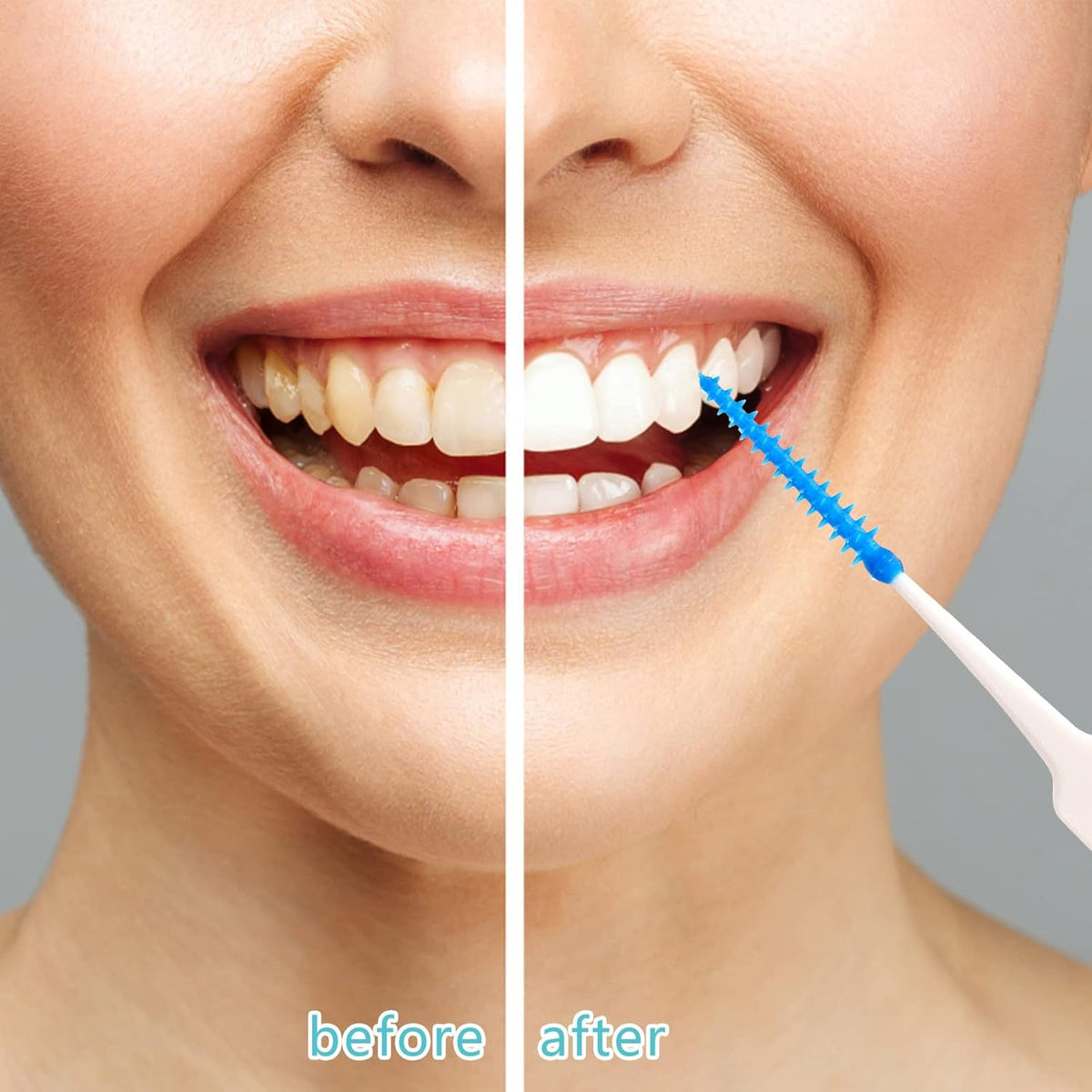 Silicone Interdental Brushes Set with Case - 220 Clean Oral Hygiene Picks
