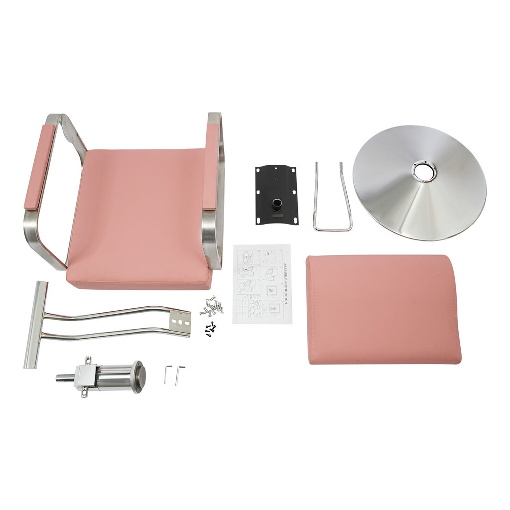 Rotating Barber Chair with Hydraulic Pump for Hair Salons and Barbershops